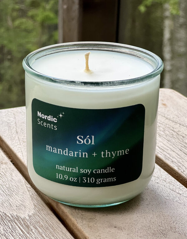 10.9 oz Sól <br>mandarin + thyme